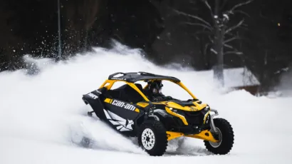 Can-Am Maveric on the ski slope