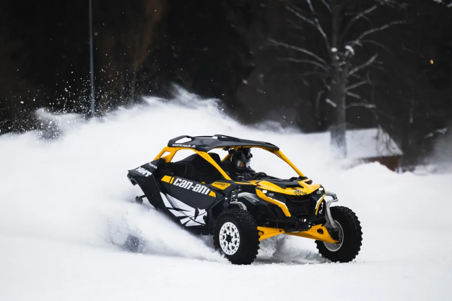 Can-Am Maveric on the ski slope