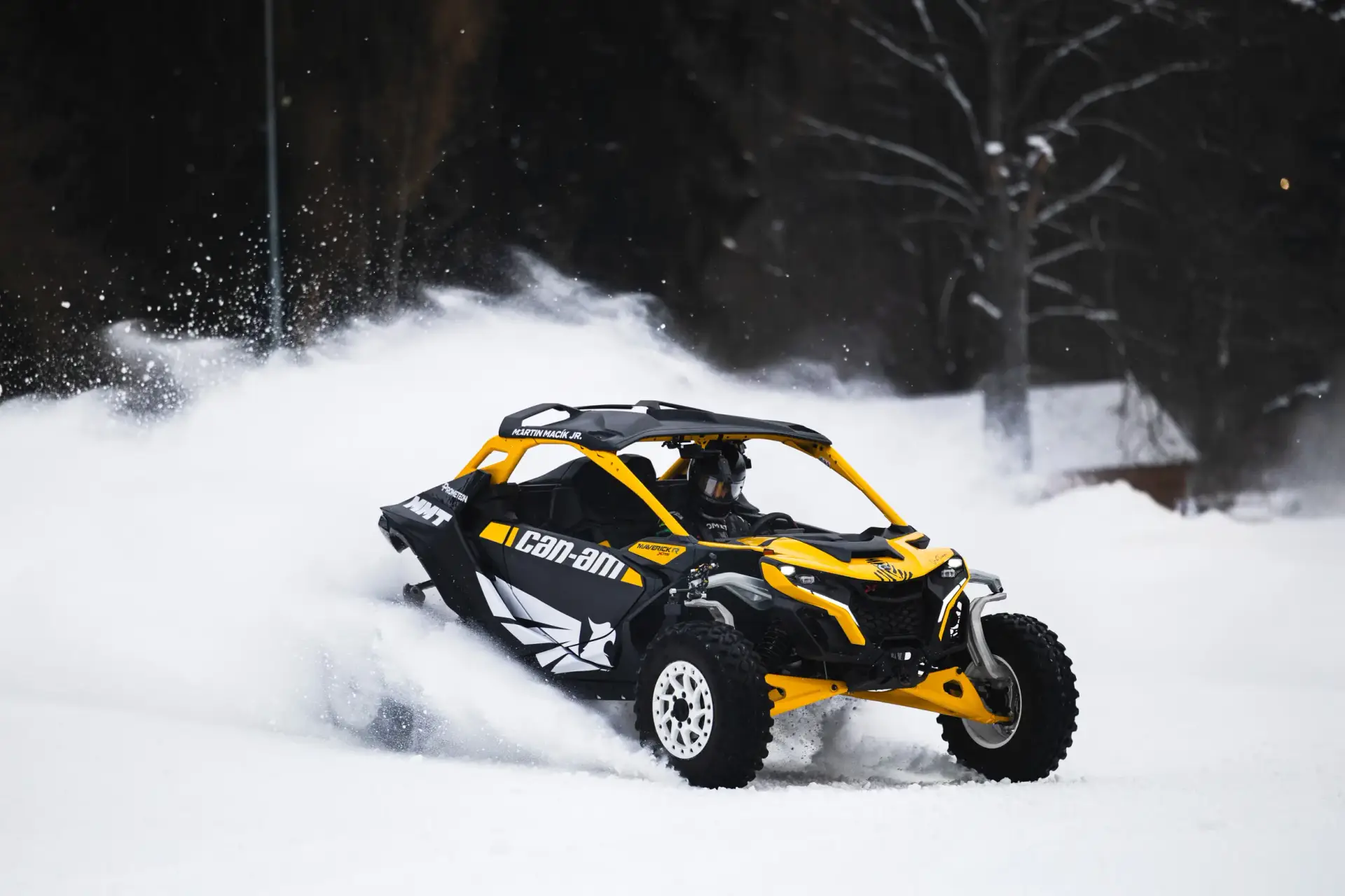 Can-Am Maveric on the ski slope